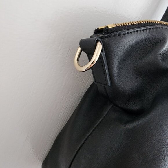 Authentic Kate Spade Hampton Road Janie Black Leather Satchel Shoulder Bag Purse - Picture 12 of 14